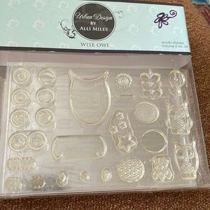 Wise owl acrylic stamp set by paper trey ink.